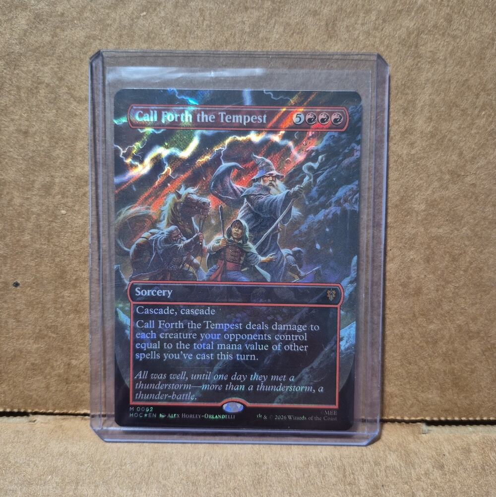 MTG Call Forth the Tempest Borderless Surge Foil The Hobbit: Eternal-Foil